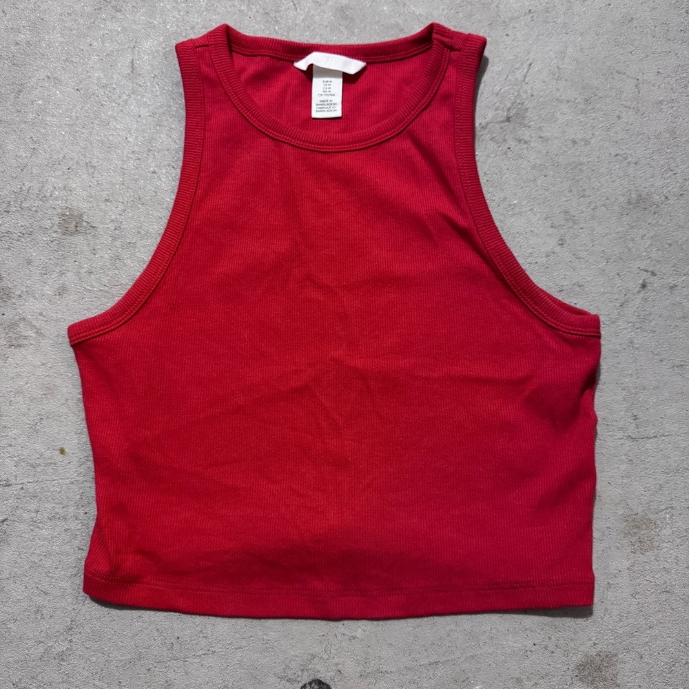 H&M Vibrant Red Crop Top